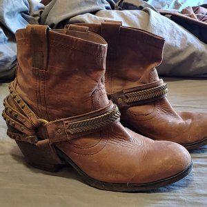 Gianni Bini Ankle Boots with Studded Harness